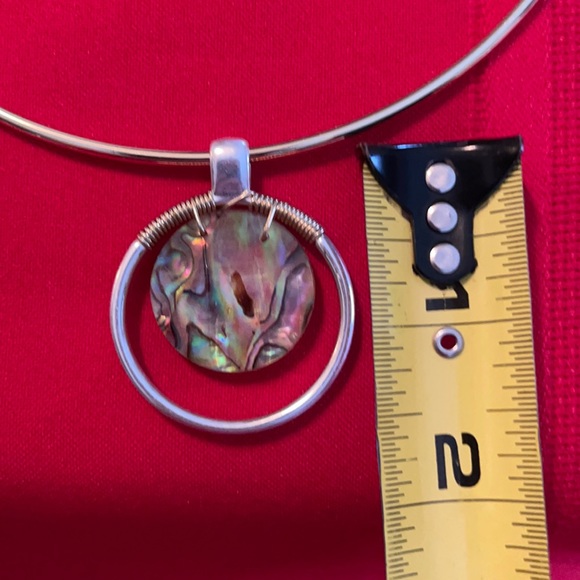 ROBERT LEE MORRIS GOLD SILVER TONE ABALONE WIRE CHOKER NECKLACE NWT - Picture 10 of 15